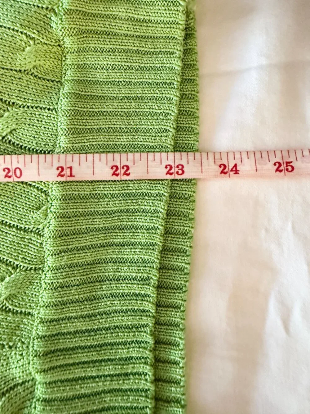 Ralph Lauren Cable-Knit V-Neck Pullover Sweater – Light Green EXTRA SMALL - Picture 7 of 7